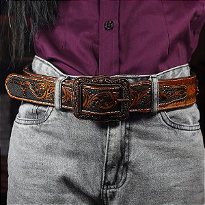 Cinto Arame Farpado com Pedras Vermelhas - Havana