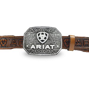 Fivela Country Ariat 021 - Branco Prata