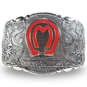 Fivela Country Manga Larga 022 - Vermelho Prata