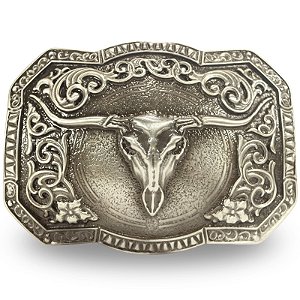 Fivela Country Long Horn 025 - Envelhecida
