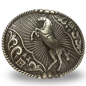 Fivela Country Cavalo 11x8 060 - Envelhecido