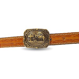 Fivela INFANTIL Country Memórias 064 5x4 - Ouro Velho