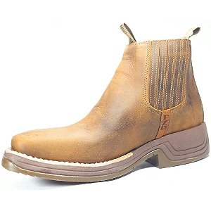 BOTA DA FAZENDA SOLADO JUMP 051 -  Crazy horse tabaco