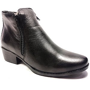 Botina vilella BR de ziper 7704 – preto floater