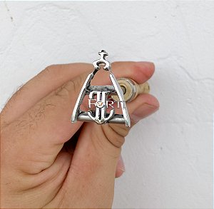 CHAVEIRO -  MINI  MARCADOR - SANTA 3X3 CM ( SUA MARCA )