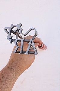 Marcador de Gado em Aço Inox 304 - Convencional. - até 3 Letras