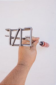 Marcador de Gado em Aço Inox 304 - Simples - até 4 letras