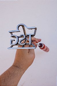 Marcador de Gado em Aço Inox 304 - Convencional  - até 4 letras