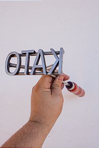 Marcador de Gado em Aço Inox 304 - SIMPLES  - ATÉ 4 LETRAS