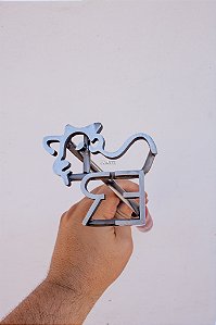 Marcador de Gado em Aço Inox 304 - CONVENCIONAL  - ATÉ 3 LETRAS