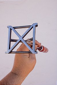 Marcador de Gado em Aço Inox 304 - SIMPLES - ATE 4 LETRAS