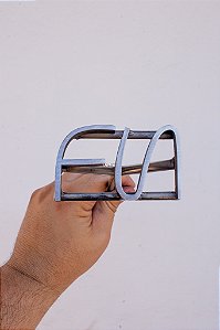 Marcador de Gado em Aço Inox 304 - SIMPLES  - ATE 4 LETRAS