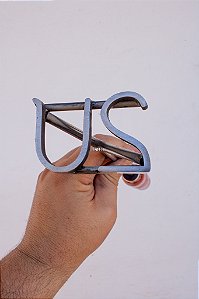 Marcador de Gado em Aço Inox 304 - SIMPLES  - ATE 4 LETRAS