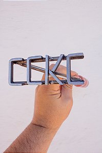 Marcador de Gado em Aço Inox 304 - SIMPLES  - ATE 4 LETRAS