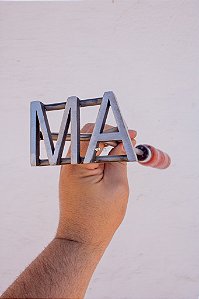 Marcador de Gado em Aço Inox 304 - SIMPLES  - ATE 4 LETRAS