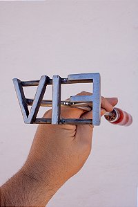 Marcador de Gado em Aço Inox 304 - SIMPLES  - ATE 4 LETRAS