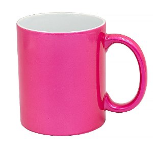 Caneca Metalizada Importada 325ml - Pink