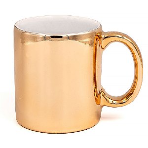 Caneca para Sublimação Cromada 325ml - Bronze