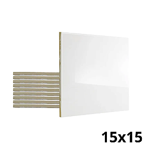 Azulejo de Cerâmica Branco Resinado para Sublimação 15x15cm