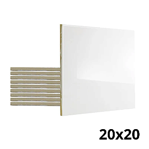 Azulejo de Cerâmica Branco Resinado para Sublimação 20x20cm