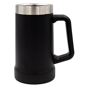 Caneca Térmica Cerveja em Aço Inox - 709ml - Preta