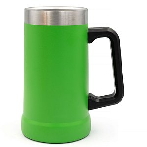 Caneca Térmica Cerveja em Aço Inox - 709ml - Verde