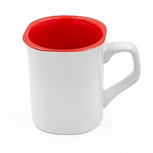 Caneca Nescafé para Sublimação com Interior Vermelho - 250ml