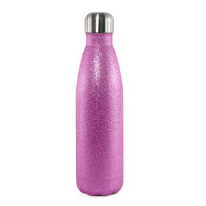 Garrafa Térmica para Sublimação Glitter Lilás - 500ml