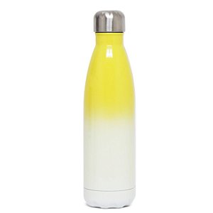 Garrafa Térmica para Sublimação Bicolor Amarela - 500ml