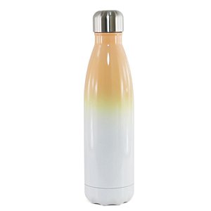 Garrafa Térmica para Sublimação Bicolor Laranja - 500ml