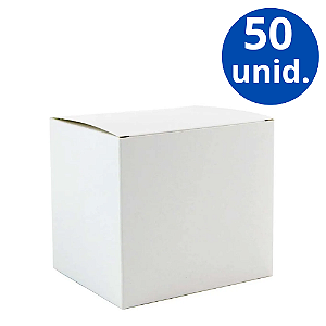Caixinha Branca para Caneca - 50 Unidades