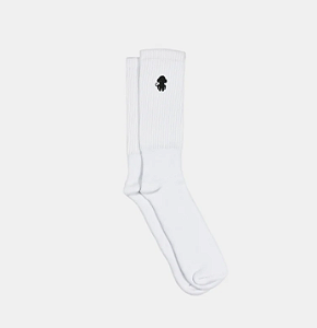 Meia Monkey Logo - Branco