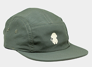 Boné 5 Panel Monkey Logo Verde
