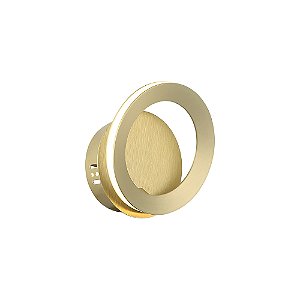 Arandela Ginga LED French Gold Dourado (A)17cm 3000k | BB025