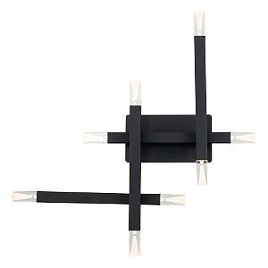 Arandela Arpoador Preto (C)48.9Cm (A)48.1Cm 8X3W 3000K | BD002A
