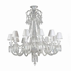 Lustre Gallery 8 Braços Candelabro Cristal (D)85cm | BW1308C