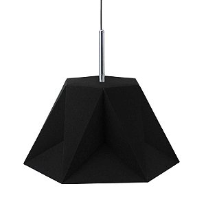 Pendente Poli Cromado Marrom 47cm x 37cm 1xE27 | CC005B