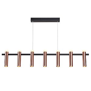 Pendente Tubi Cobre LED (C)105cm 49w 3000K | CD002M