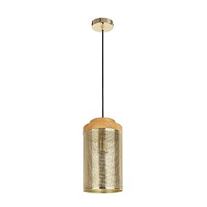 Pendente Telinha Bronze Natural 15cm x 28cm 1xE27 | CI005A