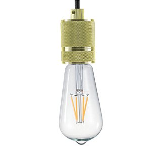 Pendente Socket Dourado (D)5Cm (A)6Cm 1xE27 | DA002B