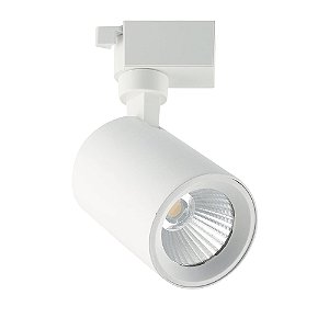 Spot Para Trilho Neo Branco (D)6.9Cm (L)10Cm (A)14.2Cm  1X10W 2700K 850Lm