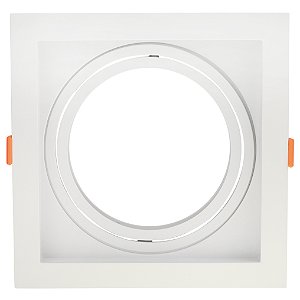 Spot Embutir Conecta Recuado Abs Branco Ar111 | DL146AR111W