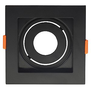 Spot Embutir Conecta Recuado Abs Preto Mr11 | DL146MDB