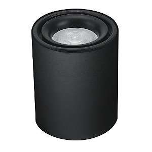 Plafon Sobrepor Dot Preto (D)9.3cm (A)12.2cm 20W 3000K | DL149B