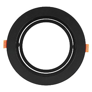 Spot Embutir Conecta Redondo Abs Preto Ar111 | DL152AR111B