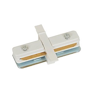 Conector Reto Para Trilho De Embutir Branco