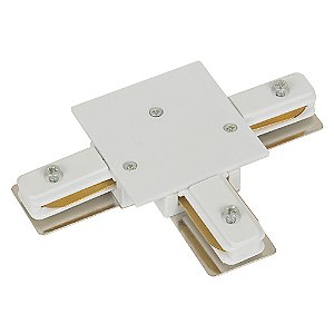 Conector T Para Trilho De Embutir Branco