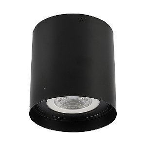 Spot Sobrepor Red Preto (D)14.2Cm (A)15Cm  1Xe27 Par30 | DL168B