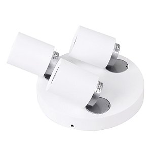 Spot Sobrepor Spin D 21Cm X 13Cm  3Xgu10 127V / 220V Branco | FH022