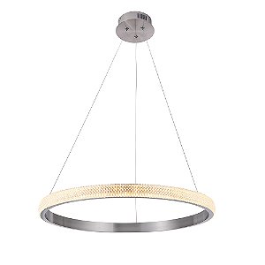 Pendente Oca Nickel Transp (D)60Cm 32W 3000K | GD001NK